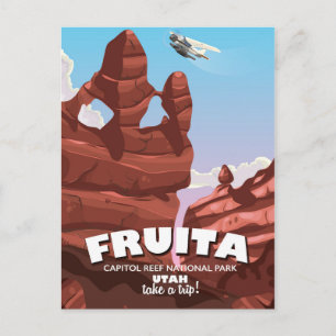 Nationalparken Utah för Fruita Huvudstad Reef Vykort
