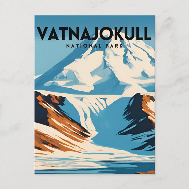 Nationalparken Vatnajokull Vykort (Framsida)