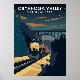 Nationalparken Vintage resor Art i Cuyahoga Valley Poster