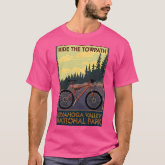 Nationalparken Vintage resor Decal i Cuyahoga Vall T Shirt