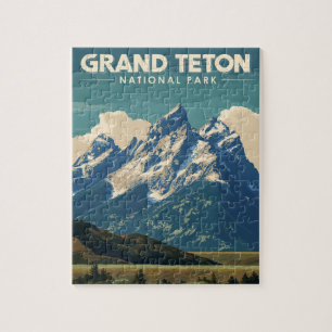 Nationalparken vintage resor Grand Teton Pussel