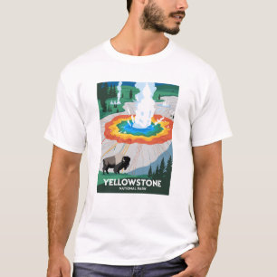 Nationalparken Vivid Yellowstone T Shirt