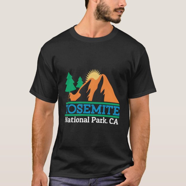Nationalparken Yosemite T Shirt (Framsida)