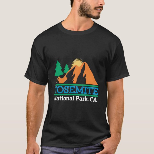 Nationalparken Yosemite T Shirt (Framsida)