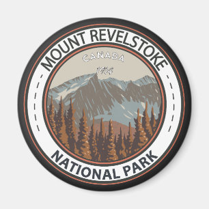 Nationalparkens Resekonst-märke för Revelstoke Magnet