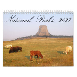 Nationalparker 2027 12 Månaders Kalender
