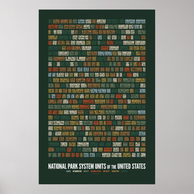 Nationalparker i USA (408) Poster (Framsidan)