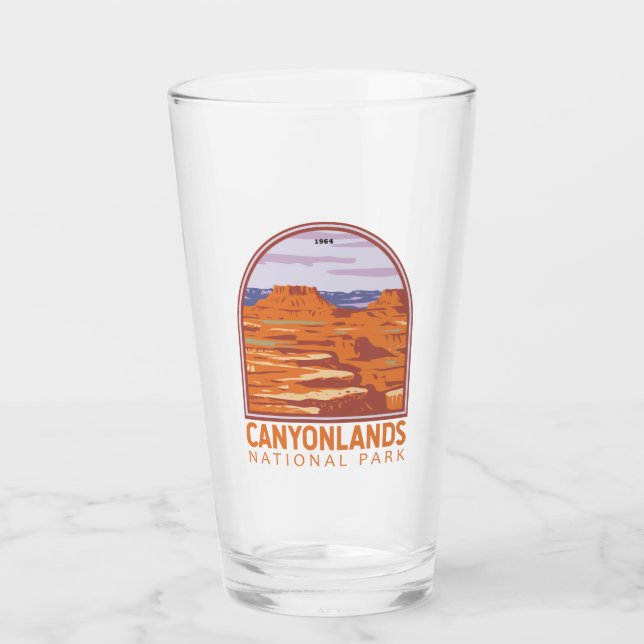 Nationalparkön Canyonlands i Himlar Retro Glaskopp (Framsida)