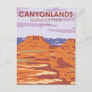 Nationalparkön Canyonlands i Himlar Retro Vykort