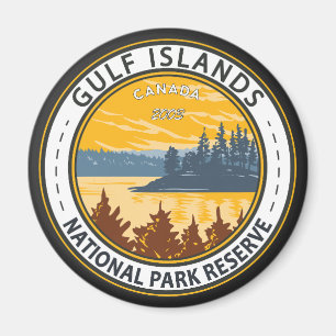 Nationalparksreservatet för bukt (Kanada) Badge Magnet