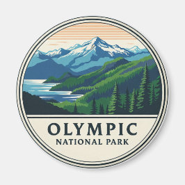 nationalparksresor i Washington Olympiska national Magnet