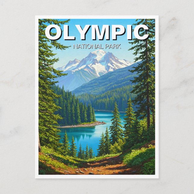 nationalparksresor i Washington Olympiska national Vykort (Framsida)