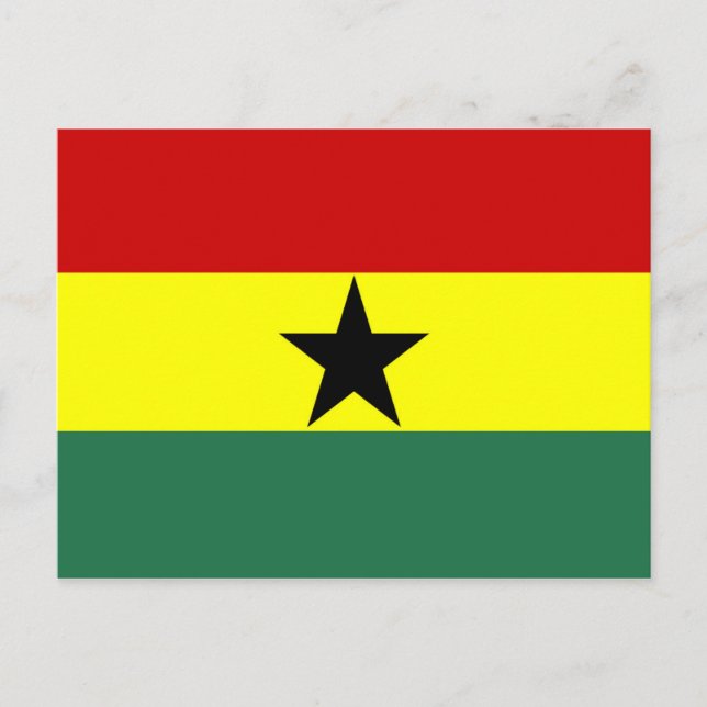 Nationalsymbolen Ghana land Vykort (Framsida)