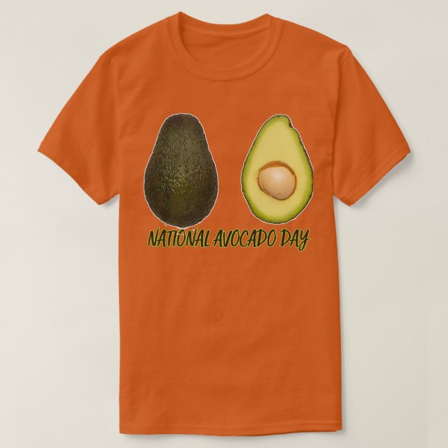 Nationell Avocado-dag 13 T Shirt (Design framsida)