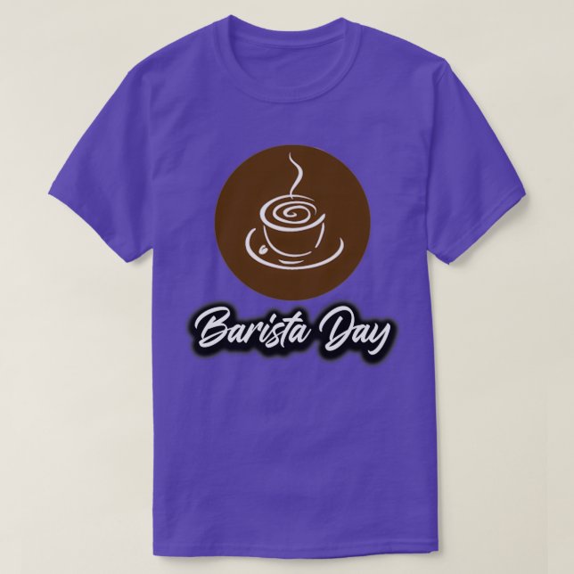 Nationell baristdag 2022 baristdagen kaffe älskare t shirt (Design framsida)