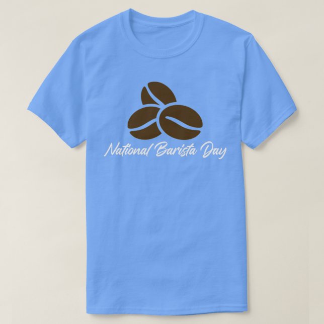 Nationell baristdag 2022 coola barista barista cof t shirt (Design framsida)