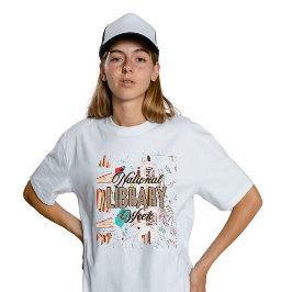 Nationell Bibliotek-vecka T Shirt