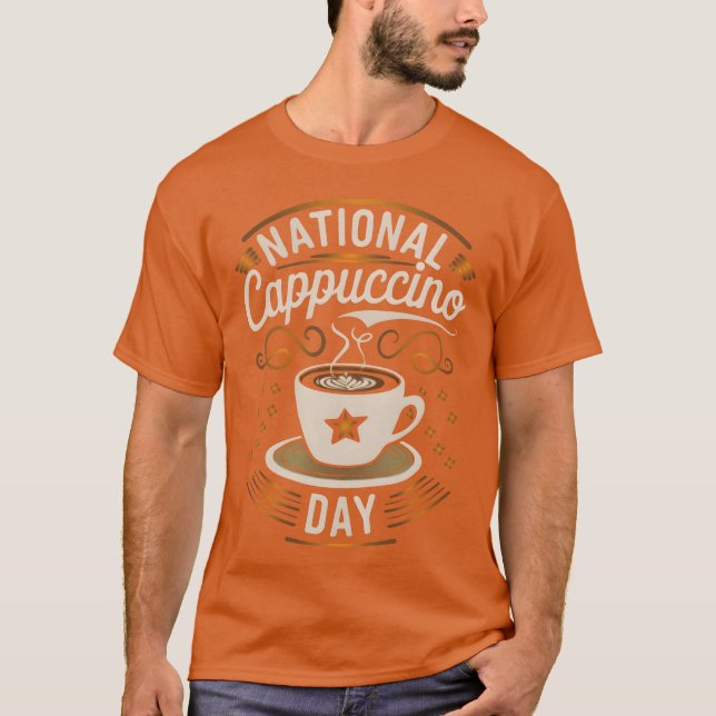 Nationell cappuccinodesignpresent t shirt (Framsida)