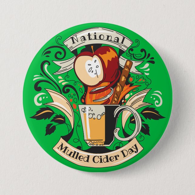 Nationell dag för mullat cider knapp (Framsida)