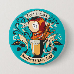 Nationell dag för mullat cider knapp