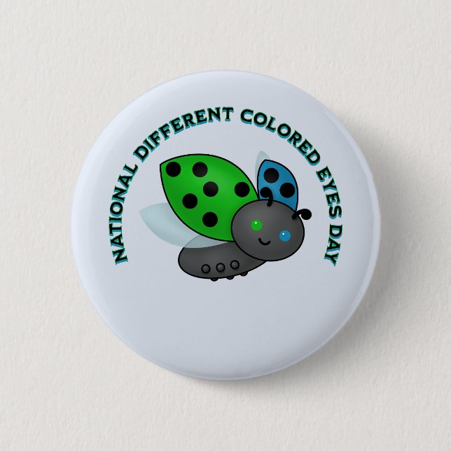 Nationell dag för olika Färgader i Ögon Knapp (Framsida)