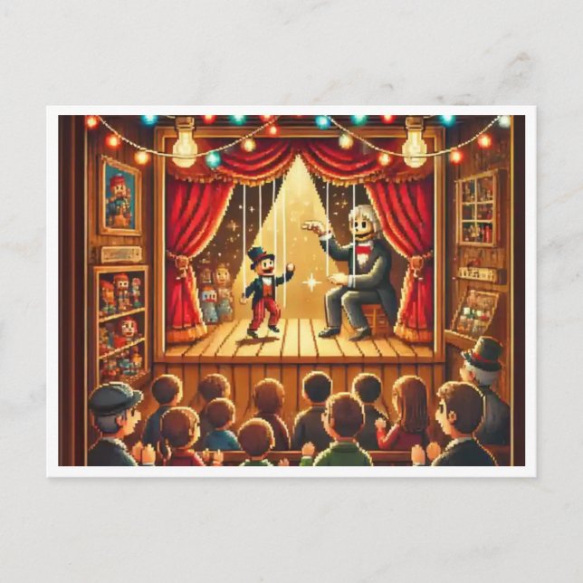 Nationell dag för pixelpixelvykort helg vykort (Framsida)