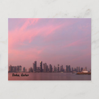 nationell dag sunset a, Doha, Qatar Vykort