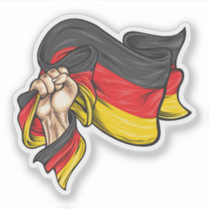 Nationell flagga av Tyskland T-Shirt Klistermärken