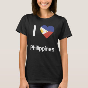 Nationell flagga för Filippinerna souvenir för män T Shirt