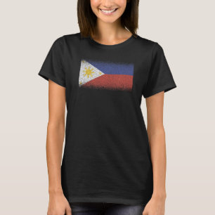 Nationell flagga för Filippinerna souvenir för män T Shirt