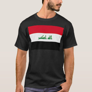 Nationell flagga för Irak Bagdad T Shirt
