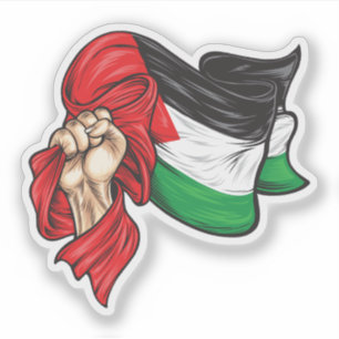 Nationell flagga i Palestine T-Shirt Klistermärken