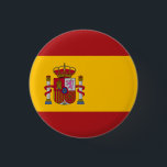 Nationell Flagga i Spanien Knapp<br><div class="desc">Den spanska flagga,  även känd som Rojigualda,  är ett flagga med tre färg: rött,  gult och rött.</div>