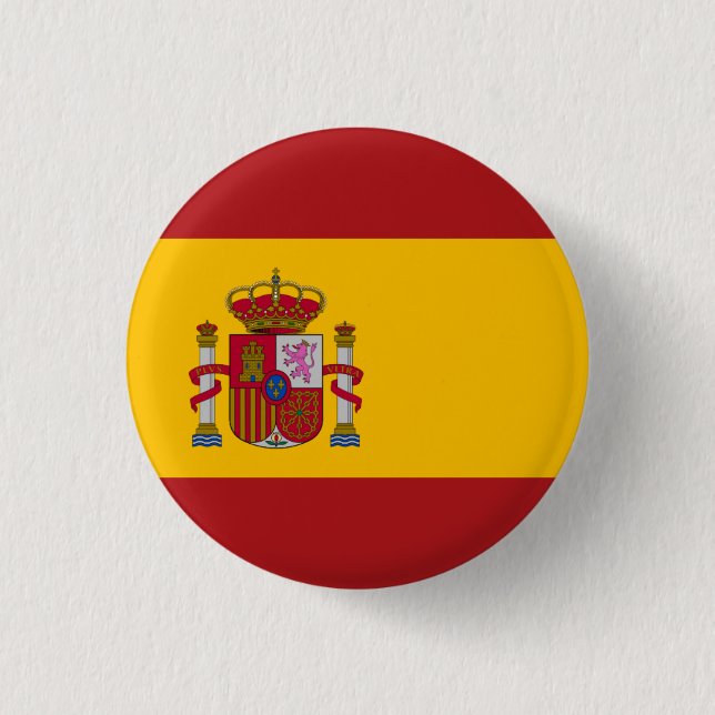 Nationell Flagga i Spanien Knapp (Framsida)