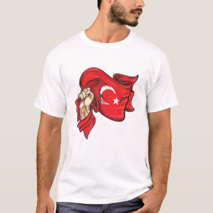 Nationell flagga i Turkiet T-Shirt