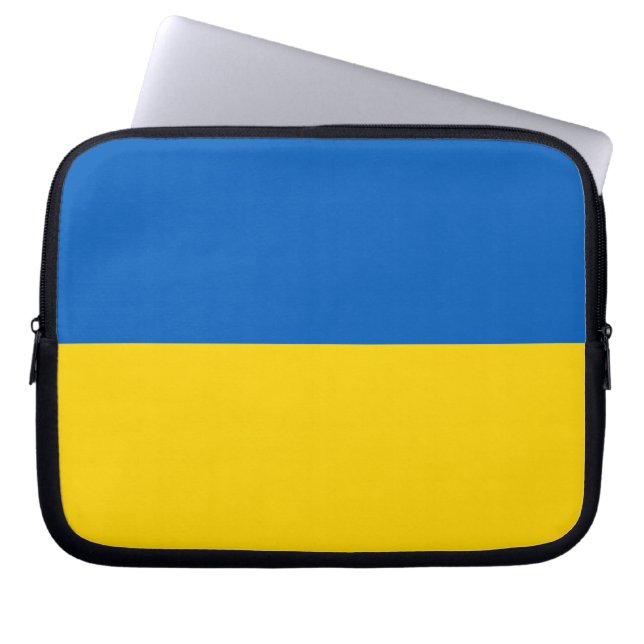 Nationell Flagga i Ukraina Laptop Fodral (Framsidan)