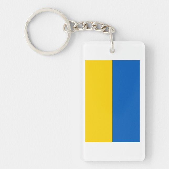 Nationell Flagga i Ukraina Nyckelring (Framsidan)
