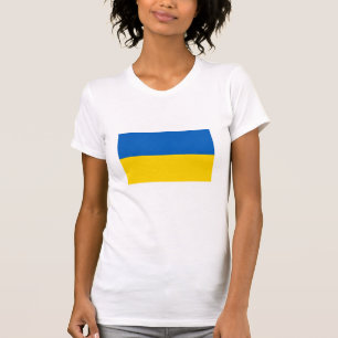 Nationell Flagga i Ukraina T-shirt