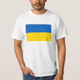 Nationell Flagga i Ukraina T Shirt