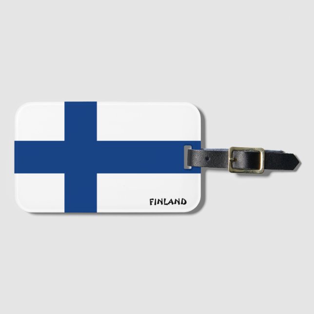 Nationell Flagga Patriotic Bagagebricka (Framsida horisontal)