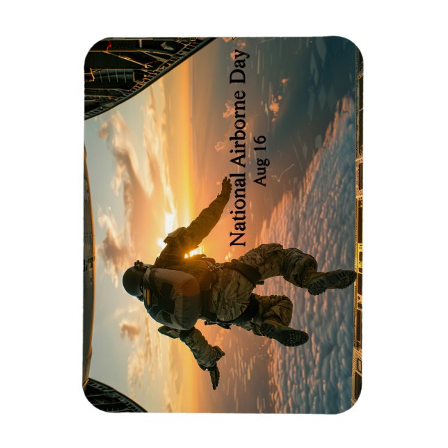 Nationell flygburna dag magnet (Vertikal)