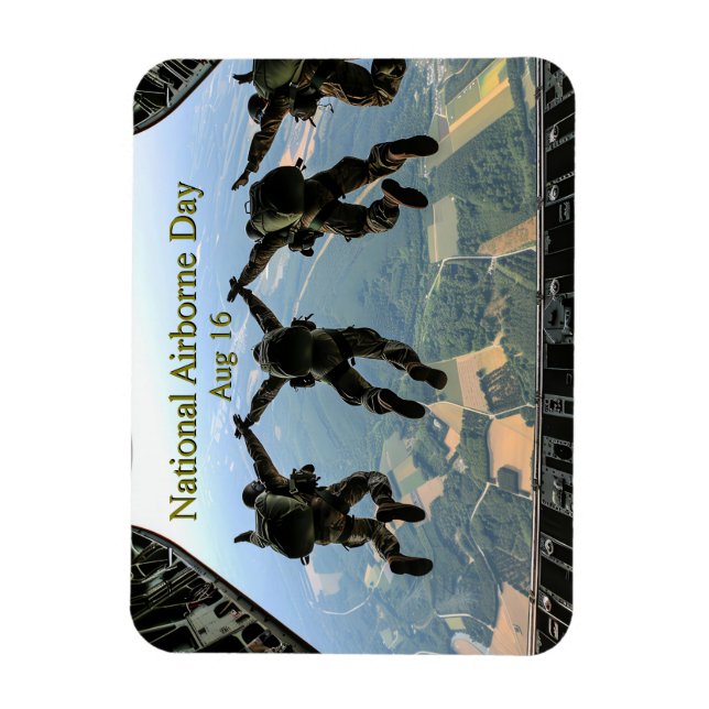 Nationell flygburna dag magnet (Vertikal)