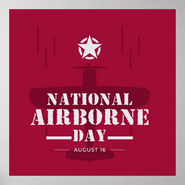 Nationell flygburna dag poster (Framsidan)