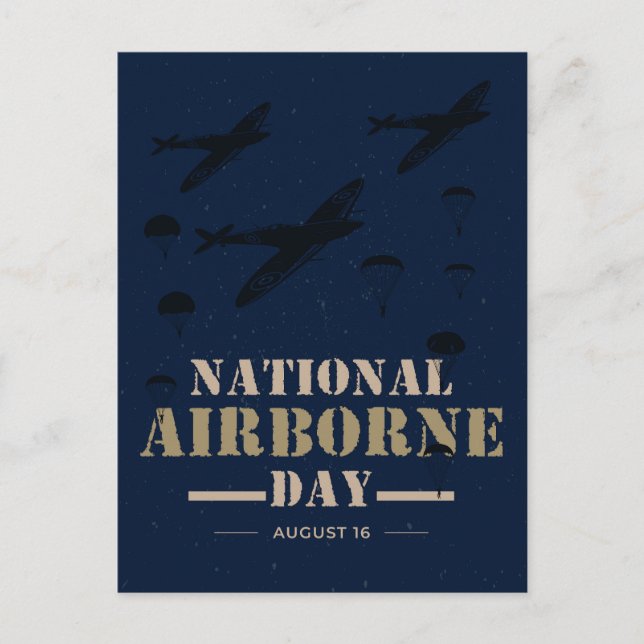 Nationell flygburna dag vykort (Framsida)