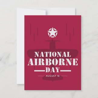 Nationell flygburna dag vykort
