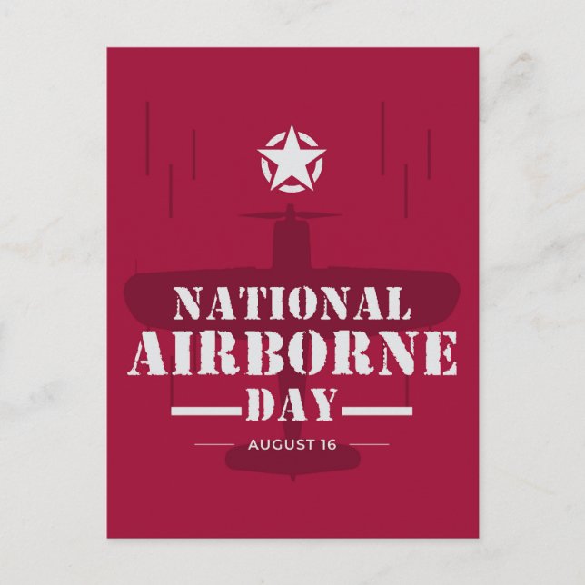 Nationell flygburna dag vykort (Framsida)