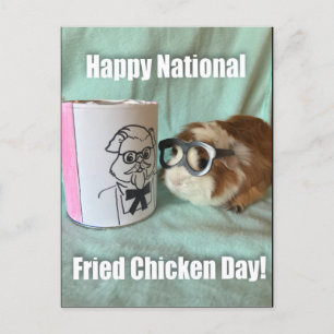 Nationell friterad kycklingdag vykort