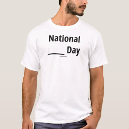 Nationell fyllning i tomdagsljus t shirt