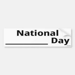 Nationell fyllning på tomgångsdagen bildekal