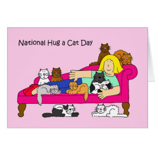 Nationell helgdag din katt 4 juni hälsningskort